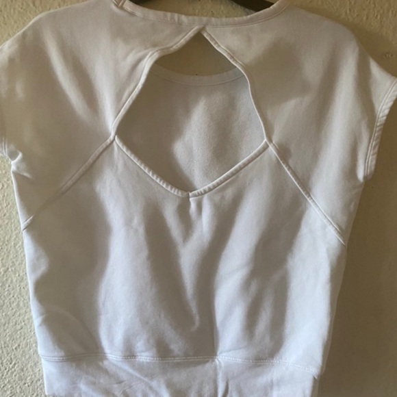 Athleta Be Open Cutout French Terry Tee - Picture 3 of 8